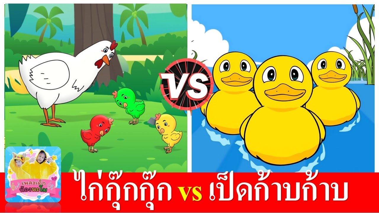 ไก่กุ๊กกุ๊ก vs เป็ดก้าบก้าบ