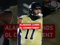 🚨 BREAKING: 3-Star DL JJ Finch COMMITS To Alabama Football's 2026 Recruiting Class #shorts