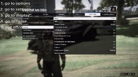 How do you turn off/on your minimap? GTA 5