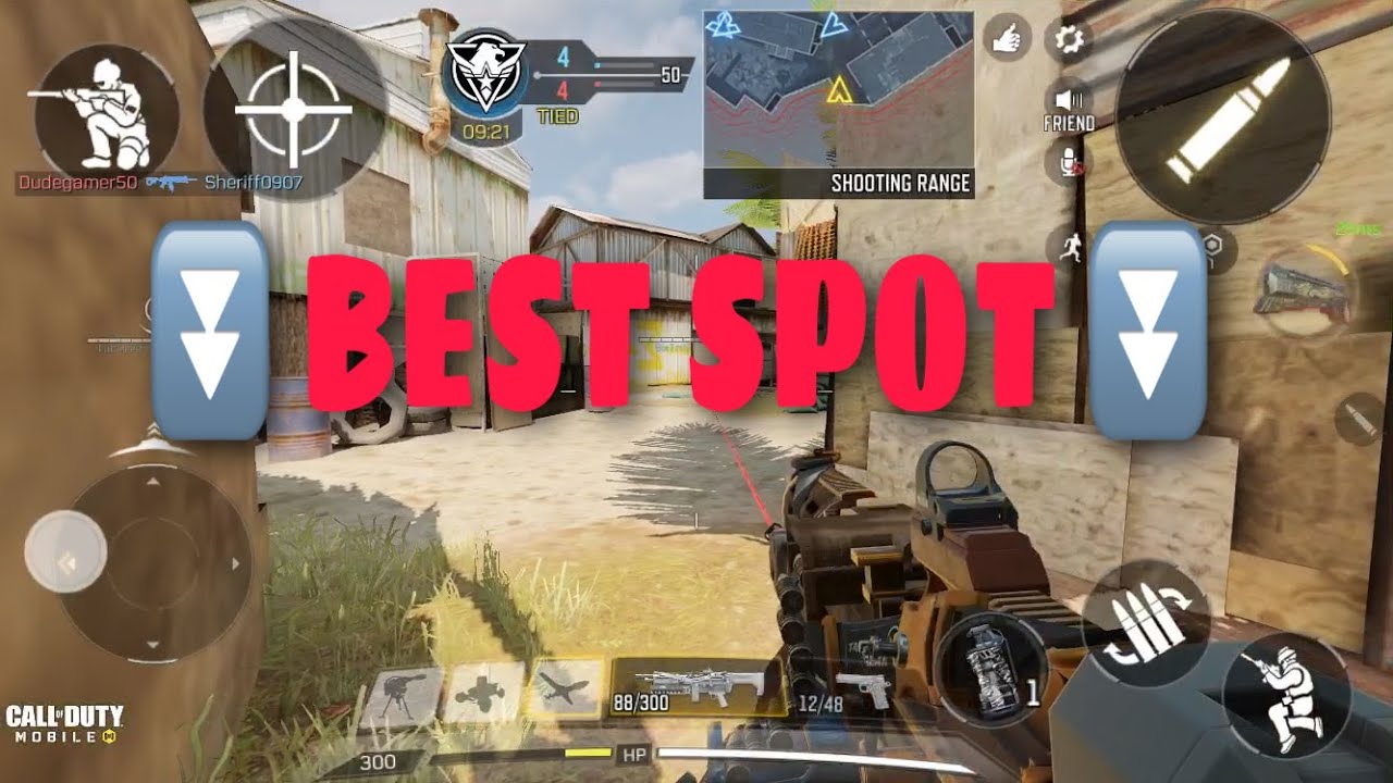 Call of duty mobile - Firing range Gameplay [best spot][HD] - YouTube