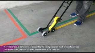 3M™ FLOOR MARKING TAPE APPLICATOR - MARKING TAPE DISPENSER TROLLEY