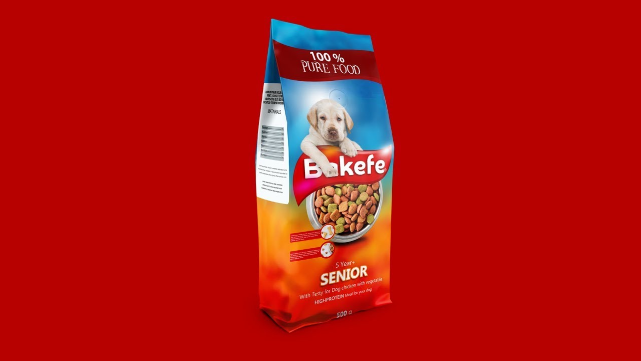 Product Pouch Packaging Design Dog Food Photoshop Tutorial Youtube
