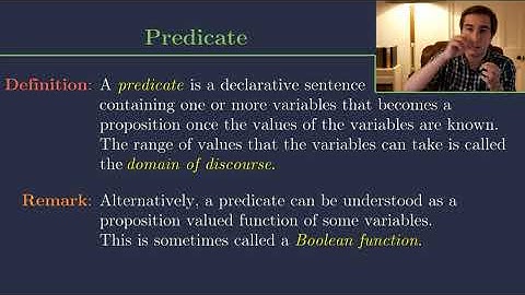 Predicates and First Order Logic