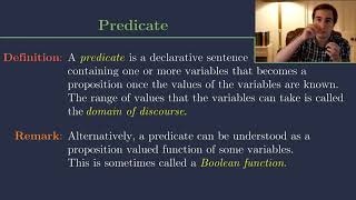 Predicates and First Order Logic