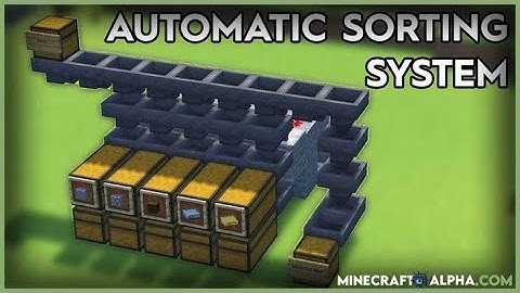 Minecraft Fully AutoMatic Sorting System - 1.17/1.16