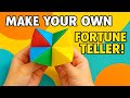 How to Make a Paper Fortune Teller (Cootie Catcher) | Easy Origami Paper Craft for Kids