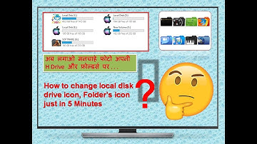 How To Change Hard Disk Drive Icon | Change Drive Icon | Folder Icon In Windows 10 ,7,8 or 8.1