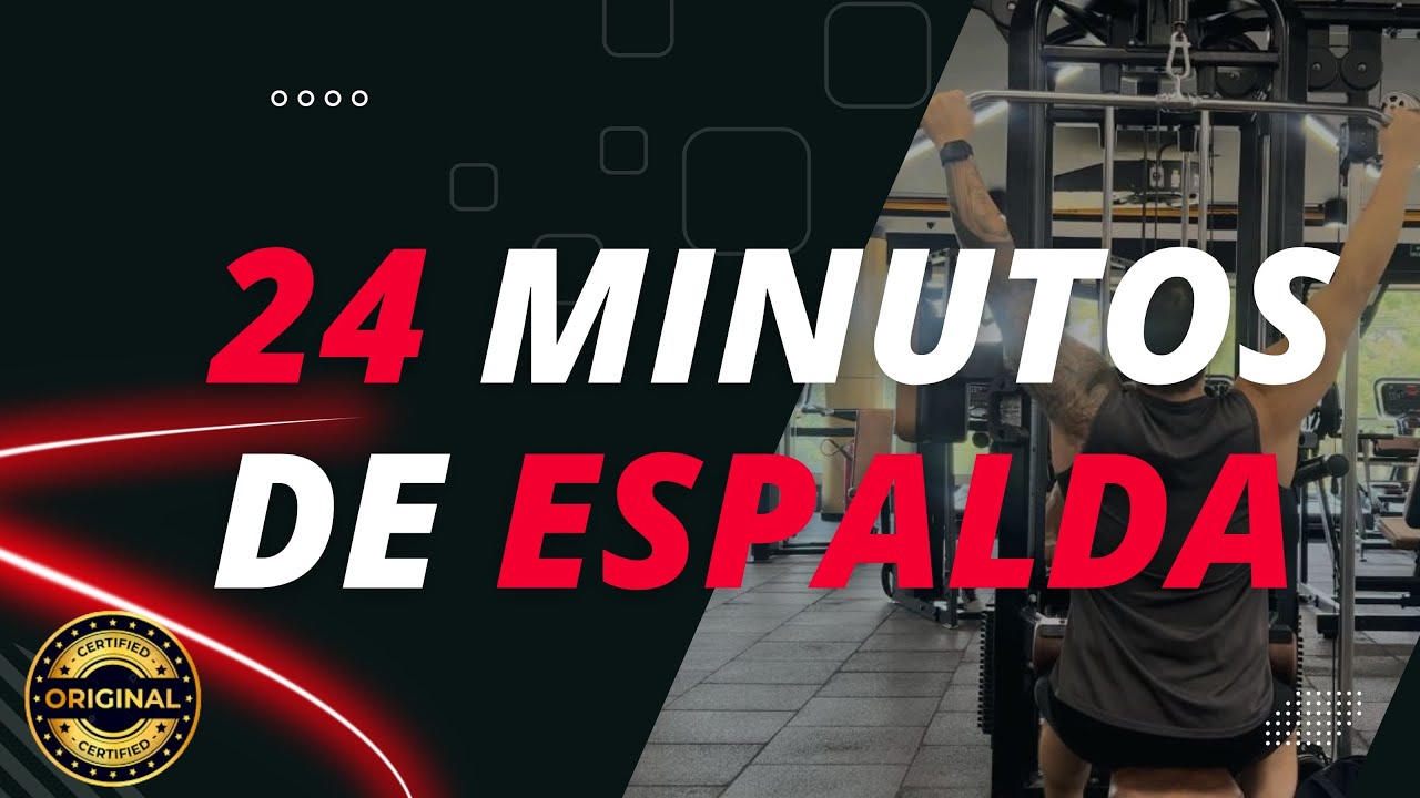 Ejercicios para Espalda en gym (24 Minutos) Rutina de Espalda ...