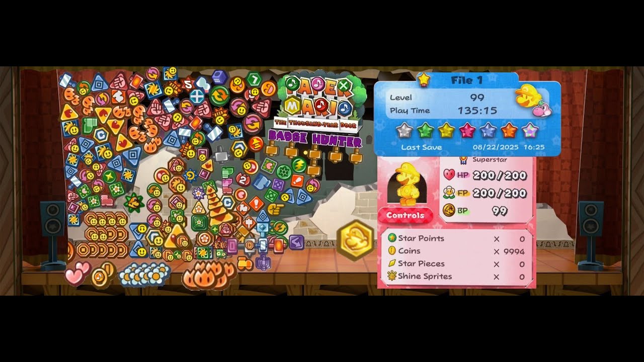 Paper Mario TTYD: Badge Hunter - BONUS 2: Maximum Suffering to 100%