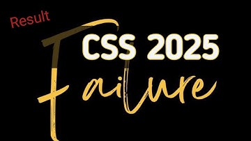 What Failure Teaches You CSS 2025 | Rabia Rasheed Lectures