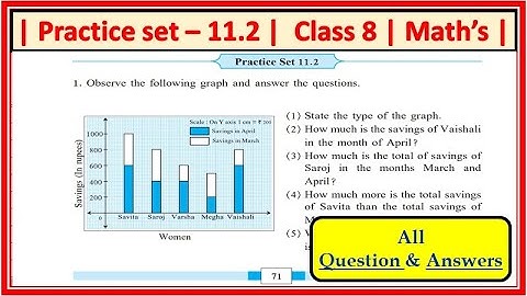 Practice set 11.2 class 8th maths chapter 11 Statistics | Maharashtra state board
