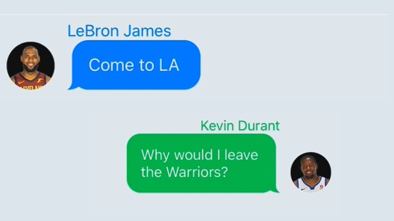 kevin durant on lebron james lakers