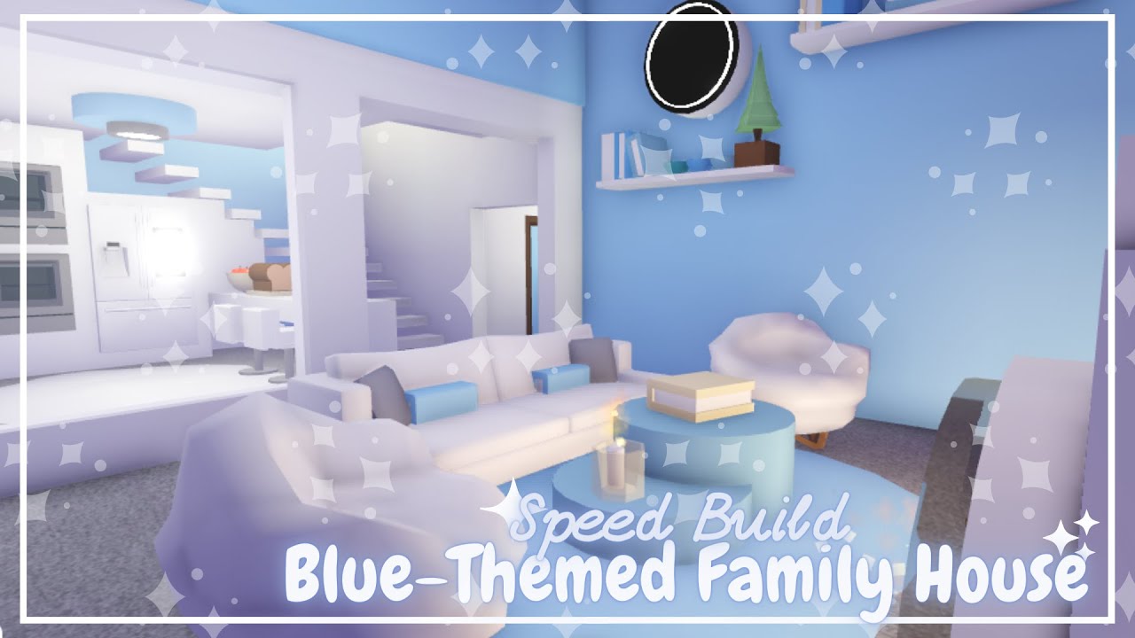Speed Build Bluethemed Family House (Adopt Me!) YouTube
