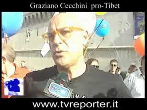 Graziano Cecchini protesta pro Tibet