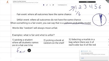 Probability: Fair and Unfair events