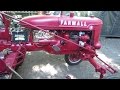 farmall a engine install and cold start pt 6