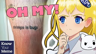 He Wanted to Cover Up His "Shrimps Is Bugs" Tattoo Until the Internet Stepped In