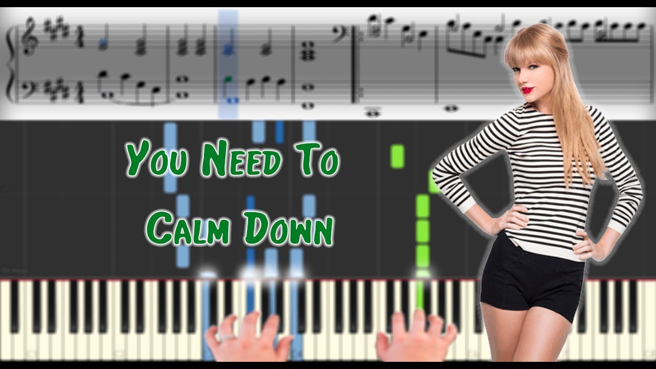 Taylor Swift You Need To Calm Down Sheet Music Synthesia Piano Tutorial