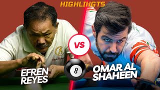 🏆 Pro Pool Duel: Efren Reyes vs Omar Al Shaheen! | Legendary 8Ball Pool Showdown | Highlights 🏆
