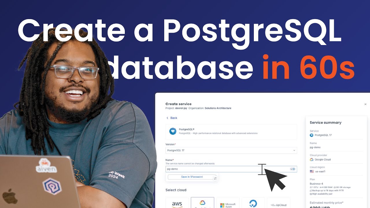 Create a PostgreSQL Database in 60s - YouTube