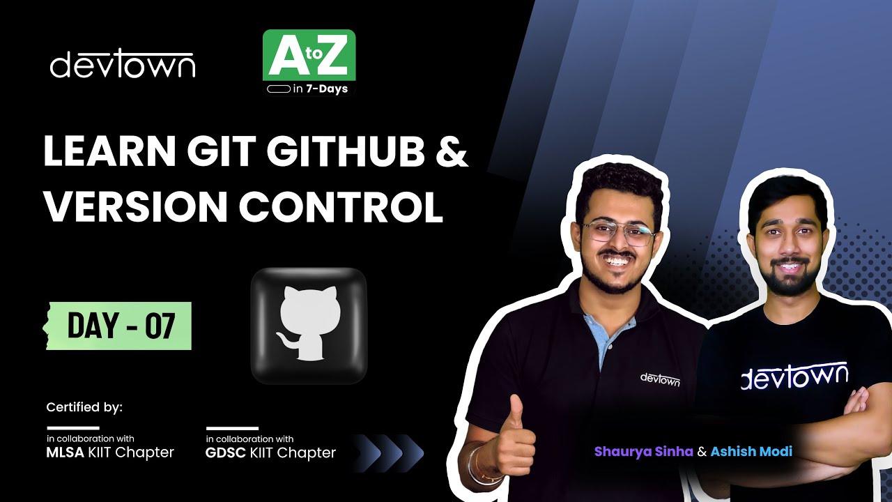 [LIVE] DAY 07 - Learn git GitHub & Version Control | COMPLETE in 7 ...