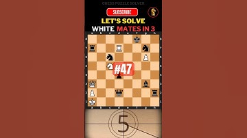 🔴 #47 Can You Solve This Insane Chess Puzzle in 1 Minute? 🚀 #shorts  #matein3 #puzzledaily #체스