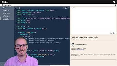 Datavis 2020 Episode 16 - Loading Data in React