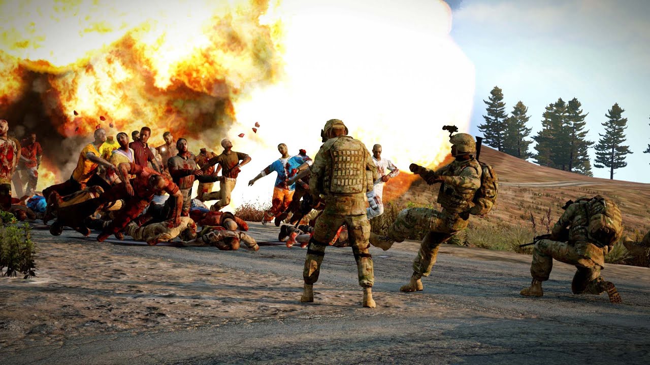 เกม อา ม่า 3  2022  ArmA 3 - Zombies \u0026 Demons: Undead Onslaught on Fort Kolgujev