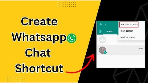 How To Add WhatsApp Chat Shortcut On Home Screen