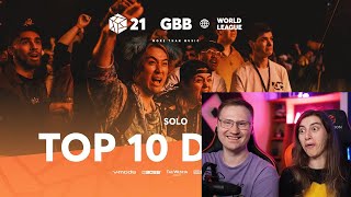 Реакция на TOP 10 DROPS 😱 Solo | GRAND BEATBOX BATTLE 2021: WORLD LEAGUE