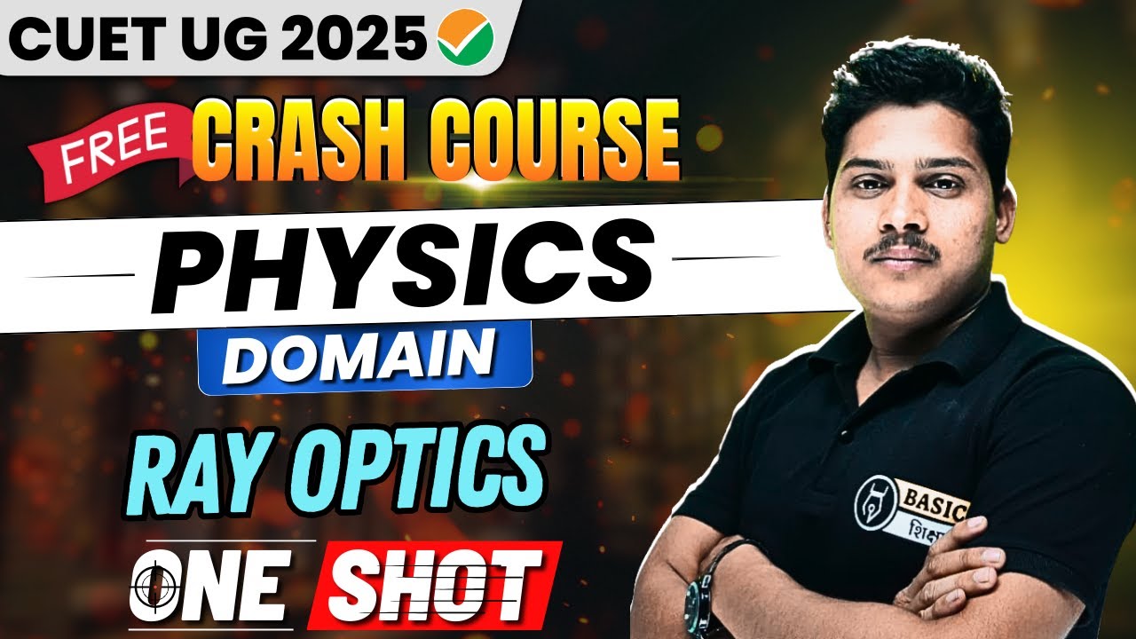 Ray Optics One Shot Revision | CUET Physics Domain Lecture |CUET 2025 ...