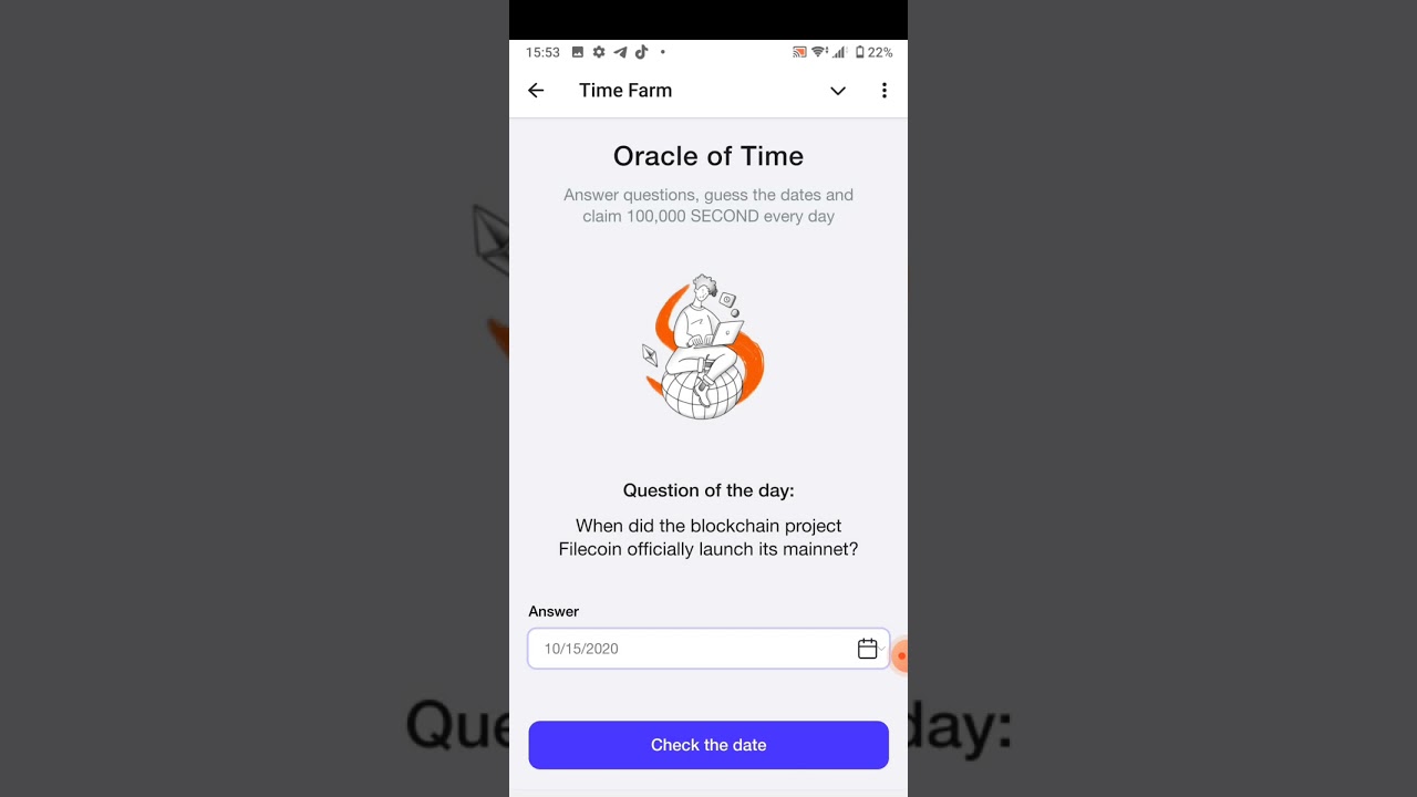 When did the blockchain project Filecoin officially launch its mainnet? |Time Farm Answer 