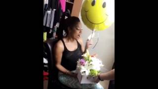 #Tommie Lee gets birthday present from boyfriend #ScrappDeleon of #NBL, from jail! #LHHATL  Season 5