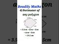 Calculation of Perimeter of any shape || #readilymaths || #conceptbase || #shorts
