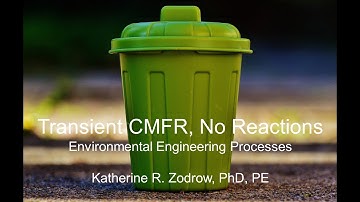 Transient CMFR with No Reactions