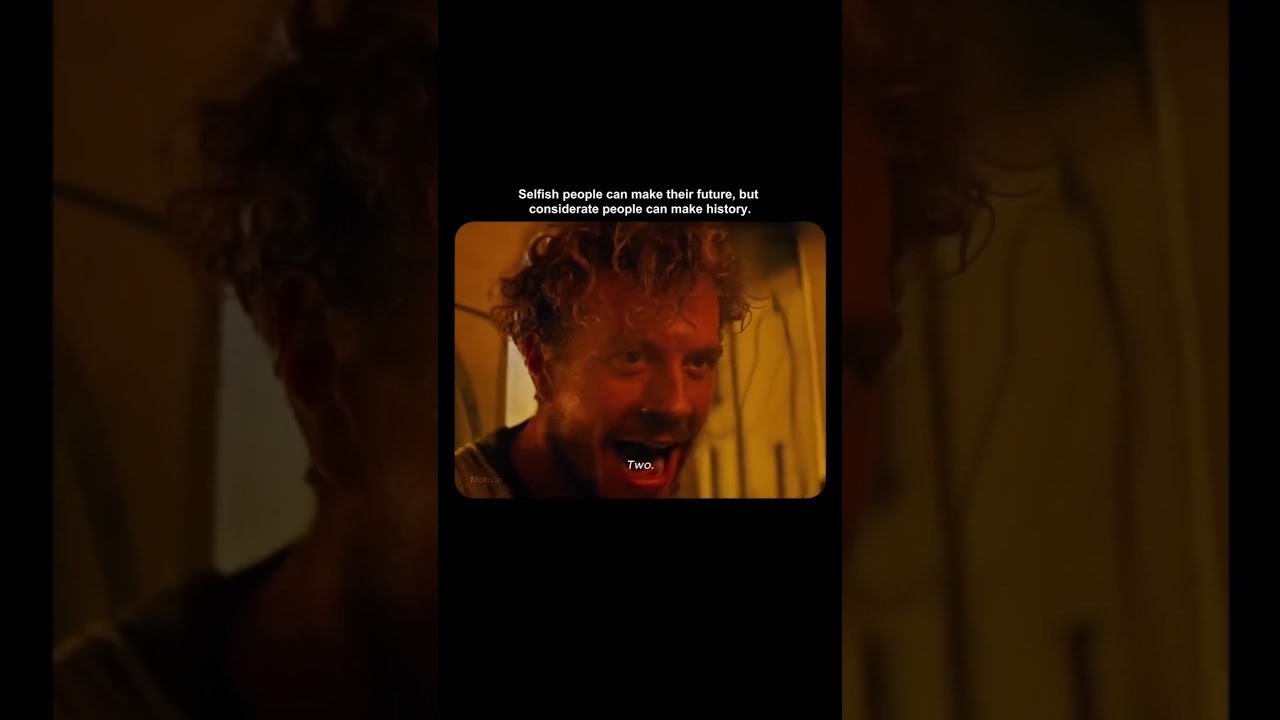 Selfish people can make their future, but considerate people can make history #makeitright