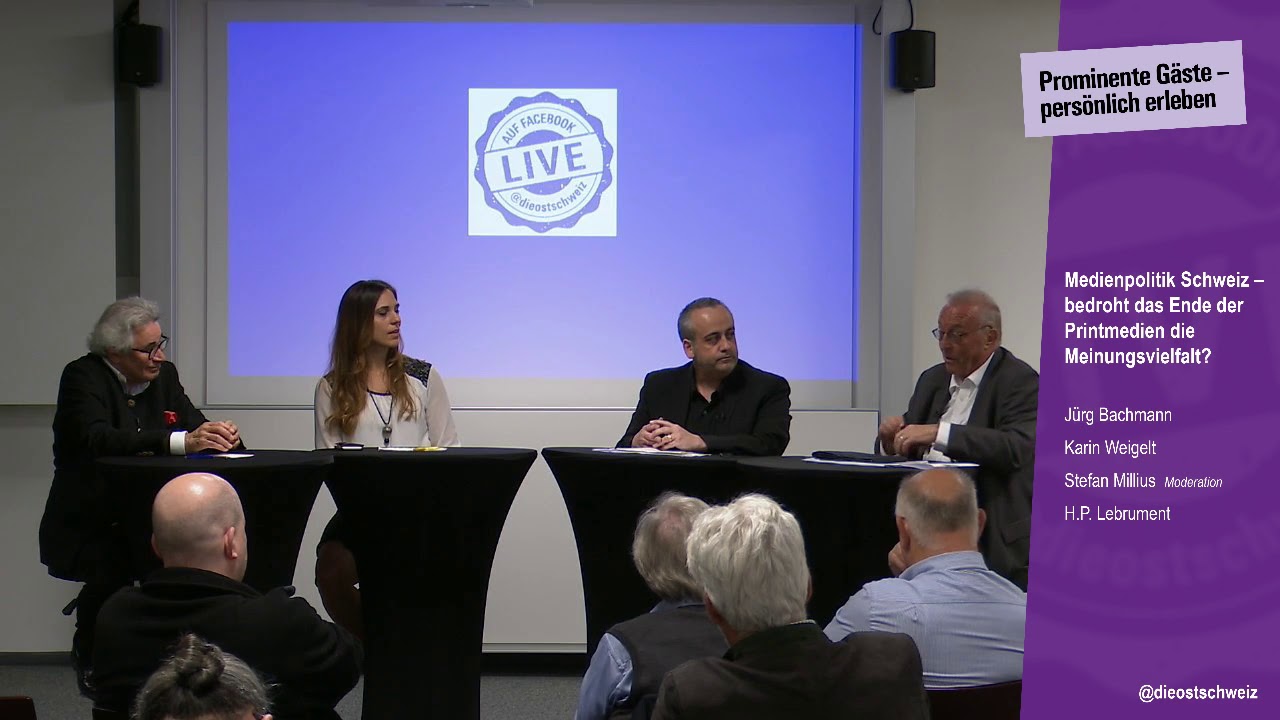 Prominente Gäste - persönlich erleben vom 8. Mai 2019: Medienpolitik