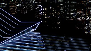 NIGHT TRAIN - City Central Station Scene (Blender 3D animation)