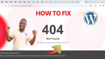 How to Fix 404 Page not Found error wordpress, the resource requested could not be found on this