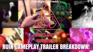 FNAF RUIN TRAILER BREAKDOWN | Five Nights at Freddy&#39;s: Security Breach - Ruin DLC Gameplay Trailer