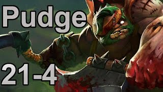 Dota 2 Corad Pudge 21-4 Pro Gameplay
