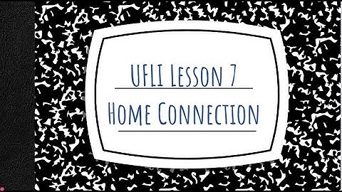 UFLI Foundations Lesson 7 Home Connection