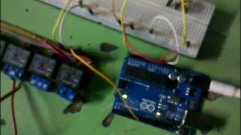 acionando uma lâmpada com um contator,uma ldr,comando por um arduino