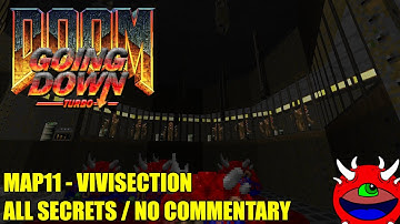 Doom 2: Going Down Turbo - MAP11 Vivisection - All Secrets No Commentary Gameplay