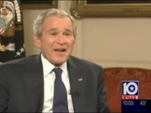 George W. Bush and Laura Bush Talk About Cindy She...