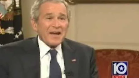 George W. Bush and Laura Bush Talk About Cindy She...