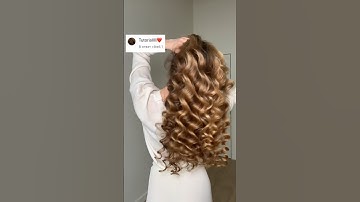 3 socks Heatless curls TUTORIAL #hairhack #beauty #hairstyle #longhair #beautifulcurls #hairtutorial