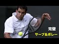 【テニス】史上最強サーブアンドボレーヤーによる、完璧なボレーポイント集【ボレー】tennis serve and volley