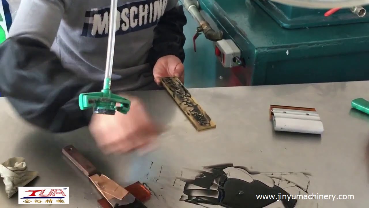 silicone label embossing machine for tshirt YouTube