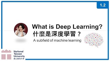 台大資訊 深度學習之應用 | ADL 1.2: What is DL? 甚麼是深度學習?